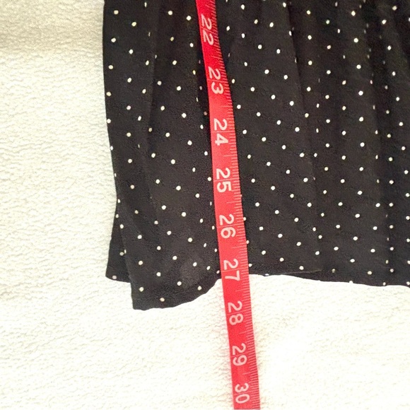 NWT GAP Black/Polkadot Rayon Square Neck Off Shoulder Peplum Peasant Top (XXL) - Picture 8 of 15